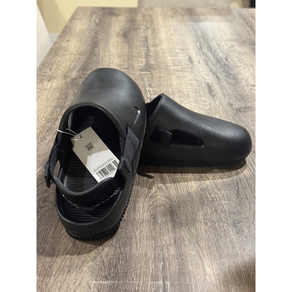 Nike Men’s Black Slip-On Clog with Heel Strap - Picture 8 of 9